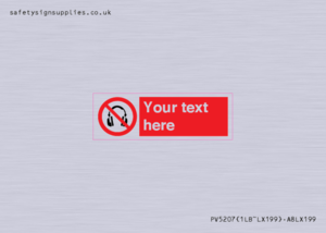 Custom No Headphones Sign